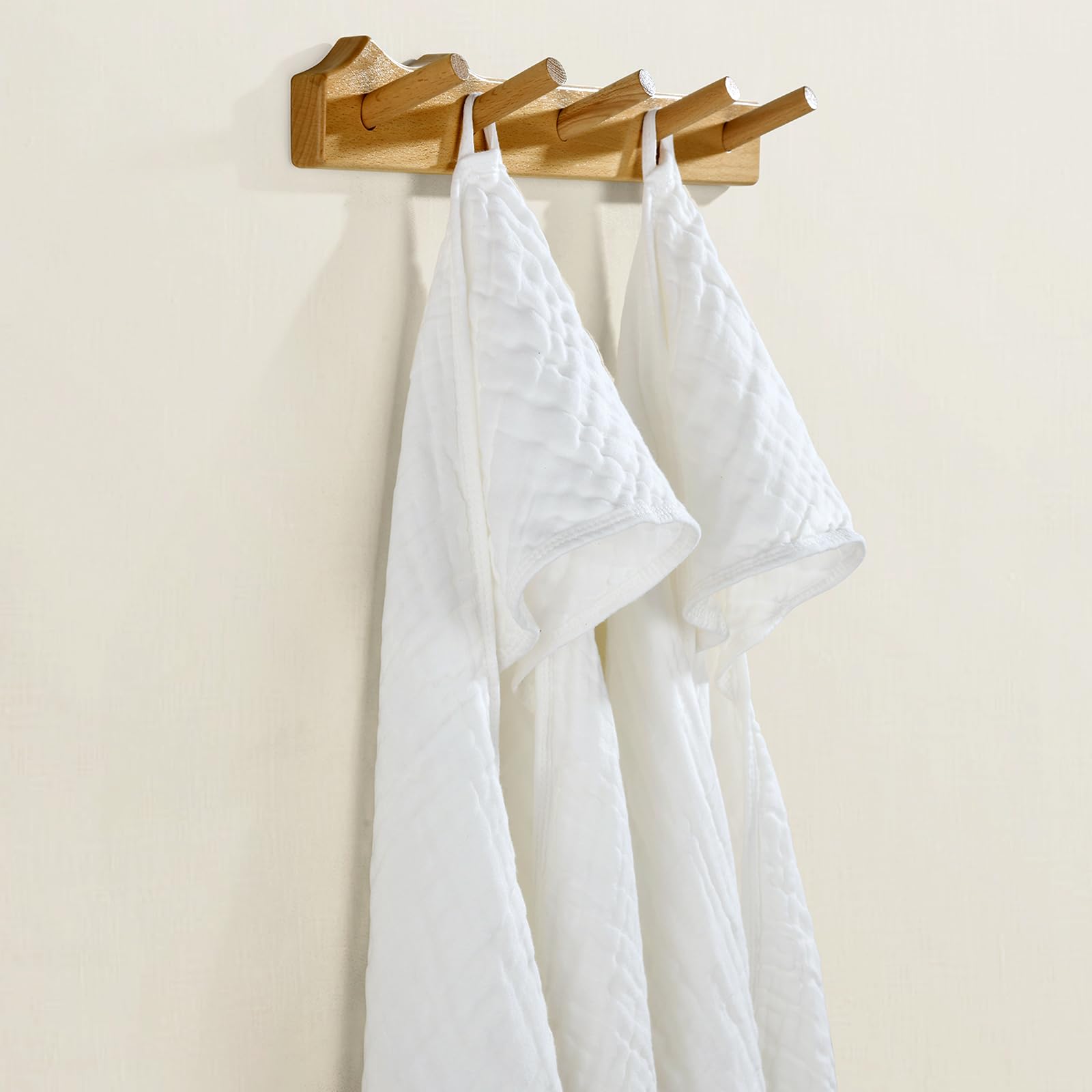 FAVERDIIY Hooded Baby Towels for Newborn, 2 Pack 100% Muslin Cotton Baby Bath Towel with Hood for Baby Toddler and Kids, Large 35x35 Inch Baby Boy &