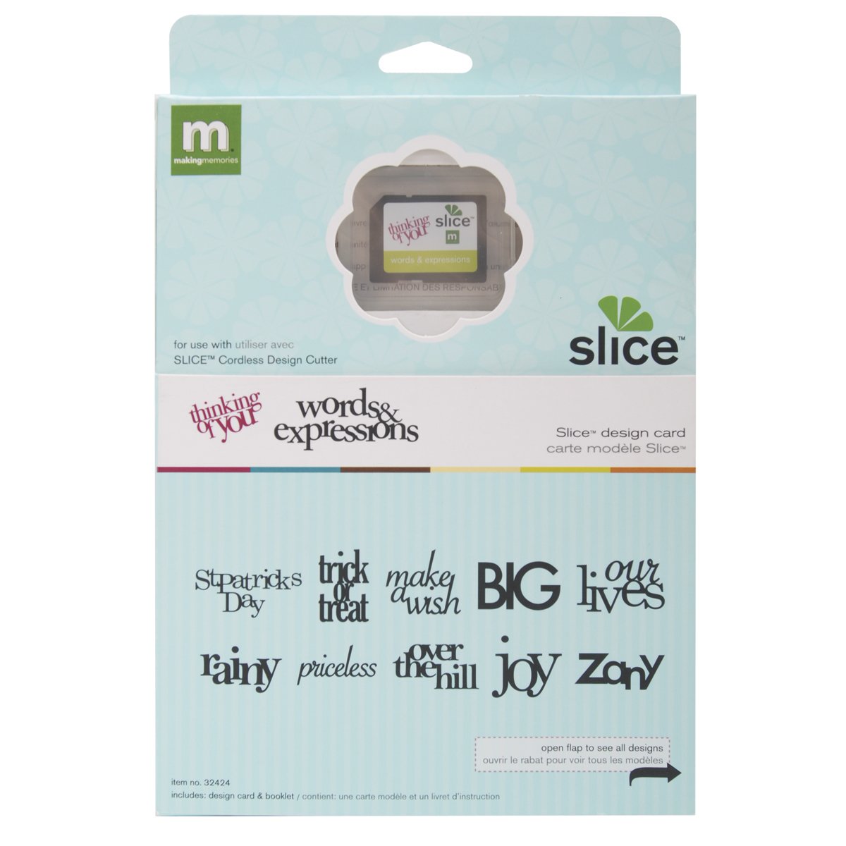 Making Memories Slice Design Card, Words and Expressions