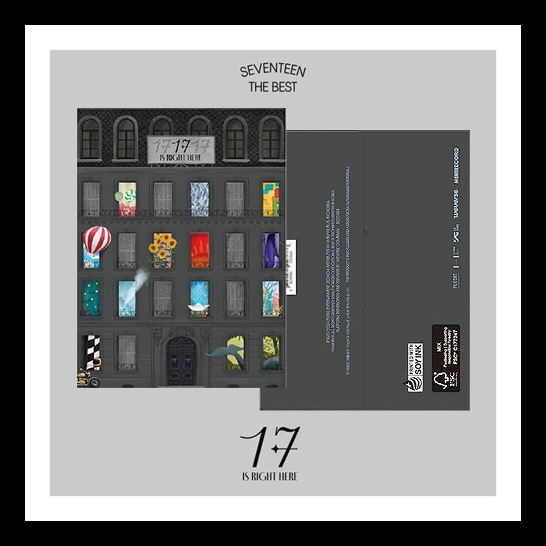 Hybe. Black.. Seventeen - 17 Is Right Here The Best Album (Weverse Ver) K-Pop Sealed