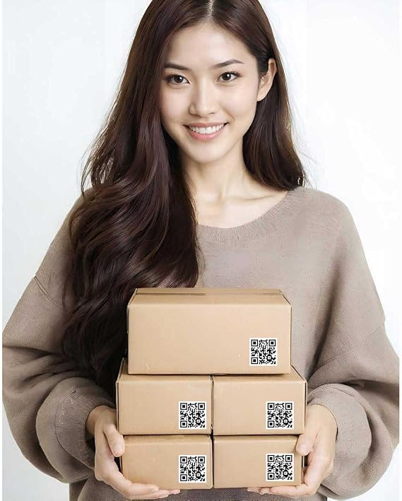 Custom designed QR or barcode stickers 20 pcs (45×45mm)