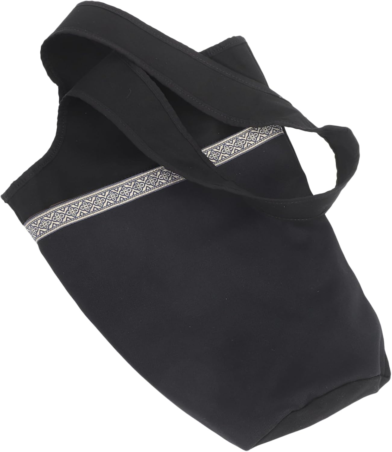 Toyvian Yoga Bag with Opening Durable Canvas Yoga Mat Carrier for Fitness Gym and Travel Comfortable Shoulder Strap and Versatile Storage Pouch