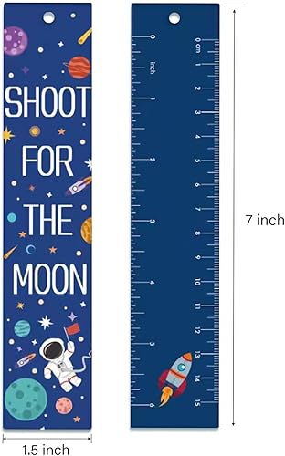 Miniatura 2 de Marcapáginas de nave espacial con temática espacial, citas inspiradoras, 50 unidades