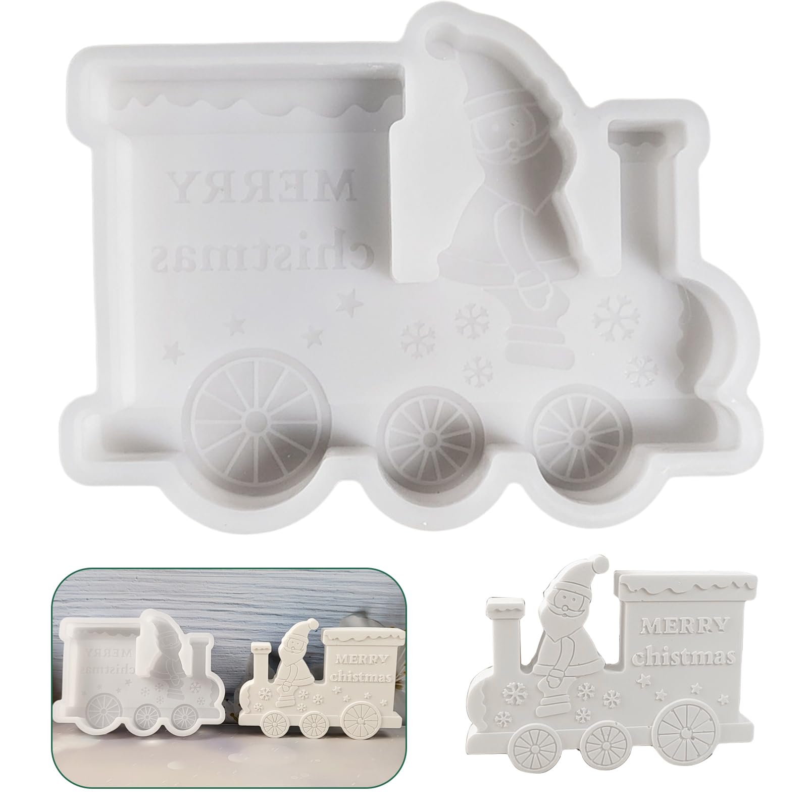 Cayway Lot de 2 moules en silicone en forme de tête de mort 3D avec