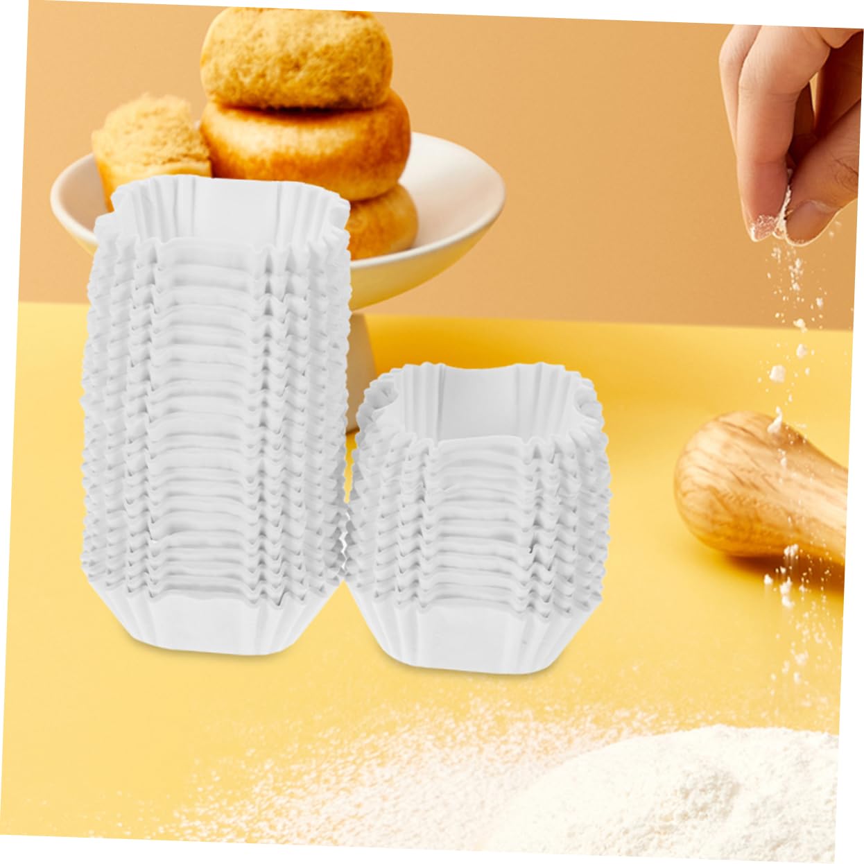 LABRIMP Pirottini Forma Elegante per Cupcake di Carta 2000 Pezzi Resistenti e Antiolio per Feste di Compleanno e Ristoranti