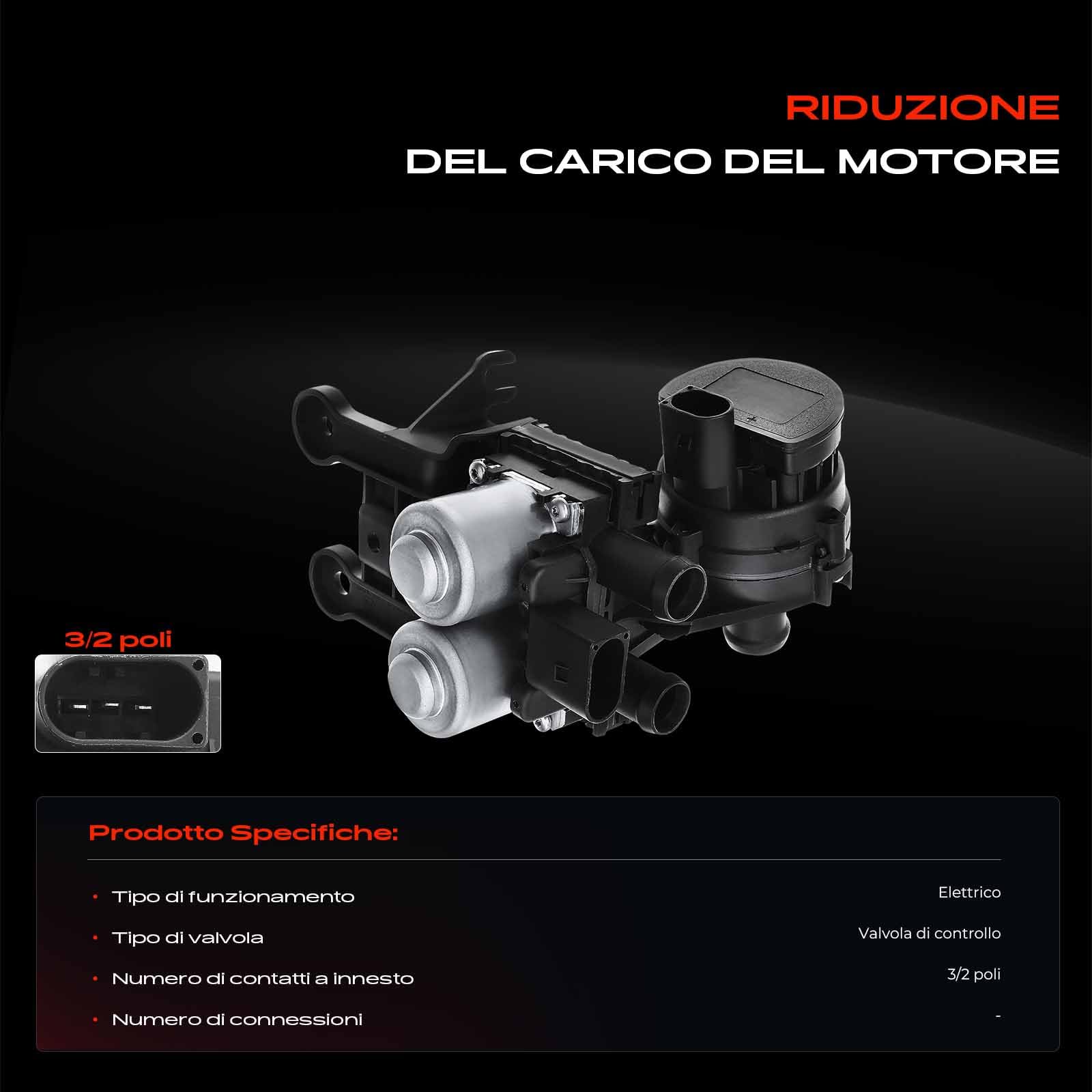 Frankberg Valvola di controllo del liquido di raffreddamento compatibile con A6 2004-2011