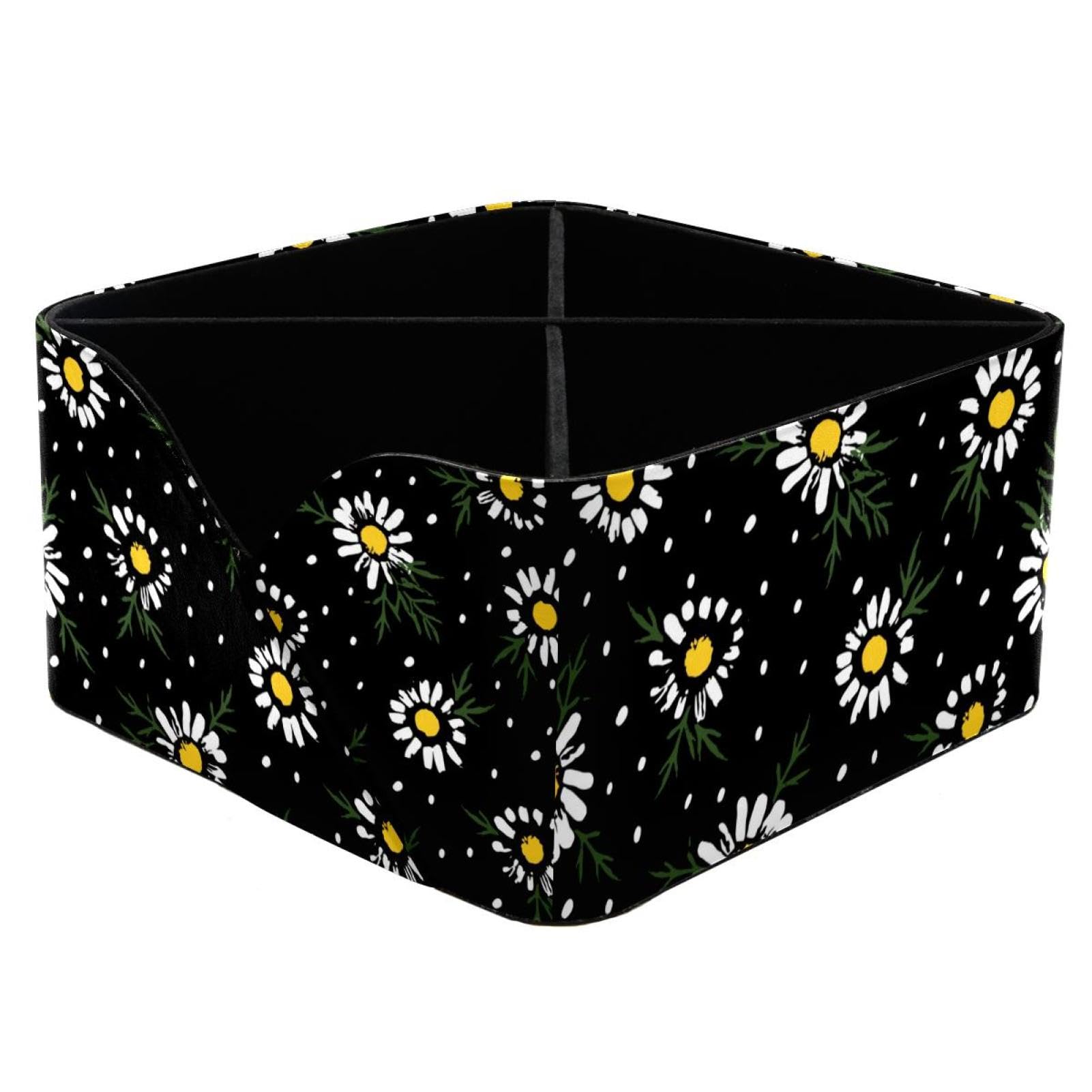 Organiseur de bureau noir à 4 compartiments avec pot à crayons de table