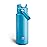 ENCOOL Insulated Water Bottle with Straw Stainless Steel Water Bottle, Leak-Proof, BPA-Free, Double Wall Vacuum Keeps Cold for 24 Hours for Sports, Travel, School (32 oz, Azure Blue)