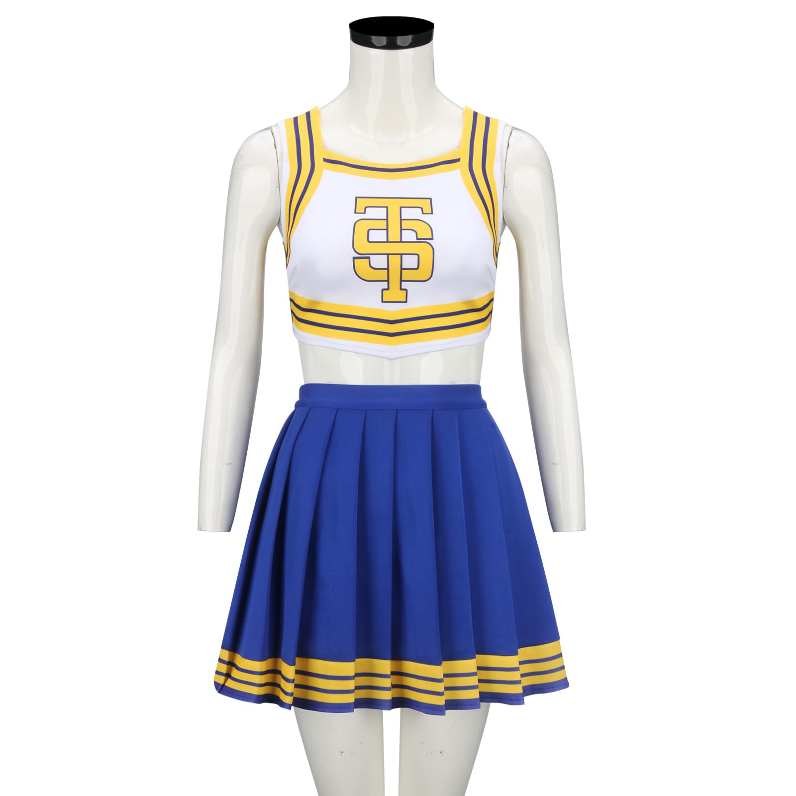 Tay Tay Tay Cheerleader-Kostüm, Uniform, Mädchen, schnelles Cheerleading-Crop-Top mit Faltenrock, Halloween-Outfit