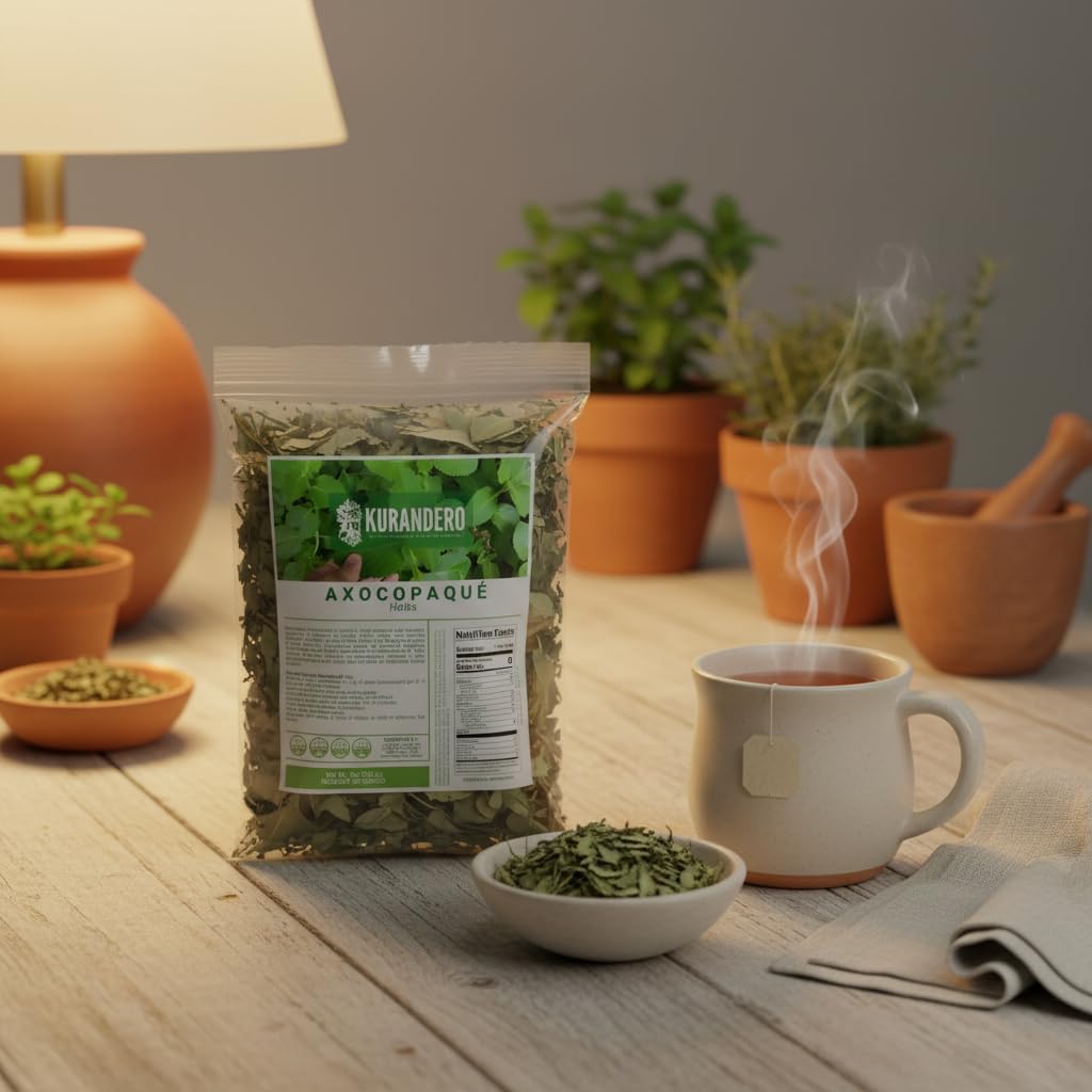 KURANDERO Axocopaque Herbal Tea – 4 oz (113g) – 100% Natural Hojas de Axocopaque – Traditional Loose Leaf Tea from Mexico – Caffeine-Free, Vegan, Farm-Grown - Image 4