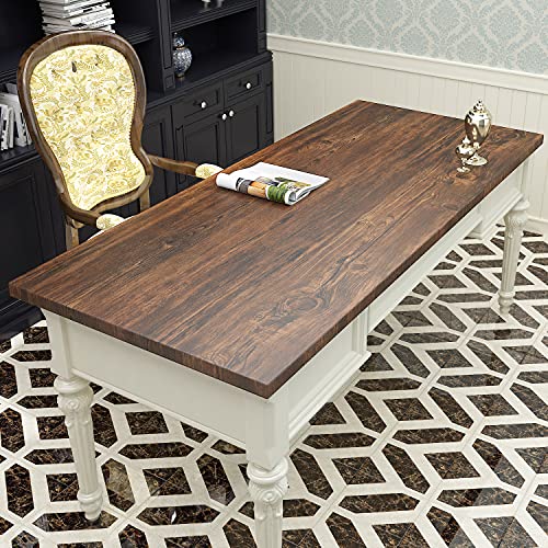 Funstick Thick Brown Wood Contact Paper Peel And Stick Wood Grain Wallpaper Self Adhesive Rustic Wood Wallpaper Removable Faux Wood Look Wall Paper Roll For Cabinets Countertop Desk Shelves 12" X 200" #TOP4