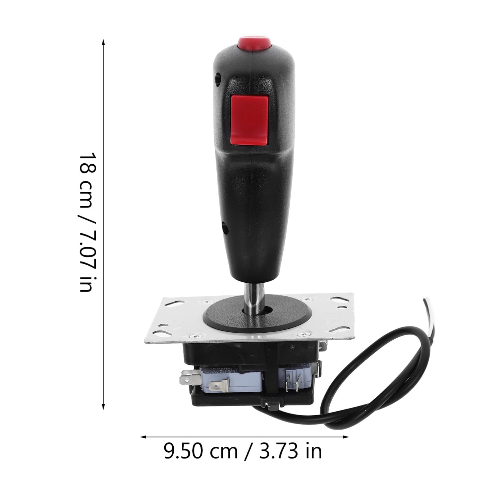 KOMBIUDA Joystick per Aereo Micro-movimento, Controllo Preciso e Installazione Facile, Lega di Alluminio e Pvc, per Giochi di Simulazione e Pilotaggio