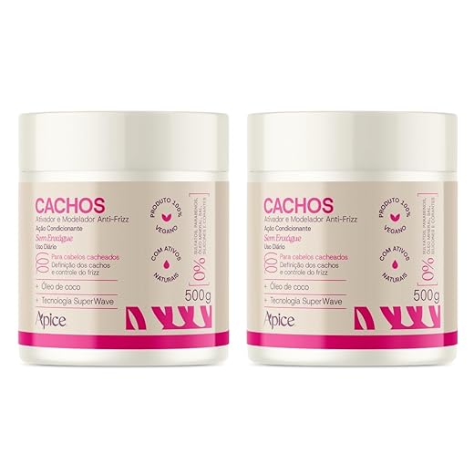 Kit Apse Cachos Ativador e Modelador 500 gr 2 Unidades