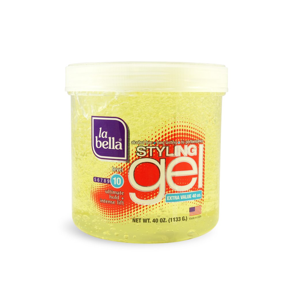 La Bella Styling Gel Ultimate Hold Yellow, 40 Ounce Hair