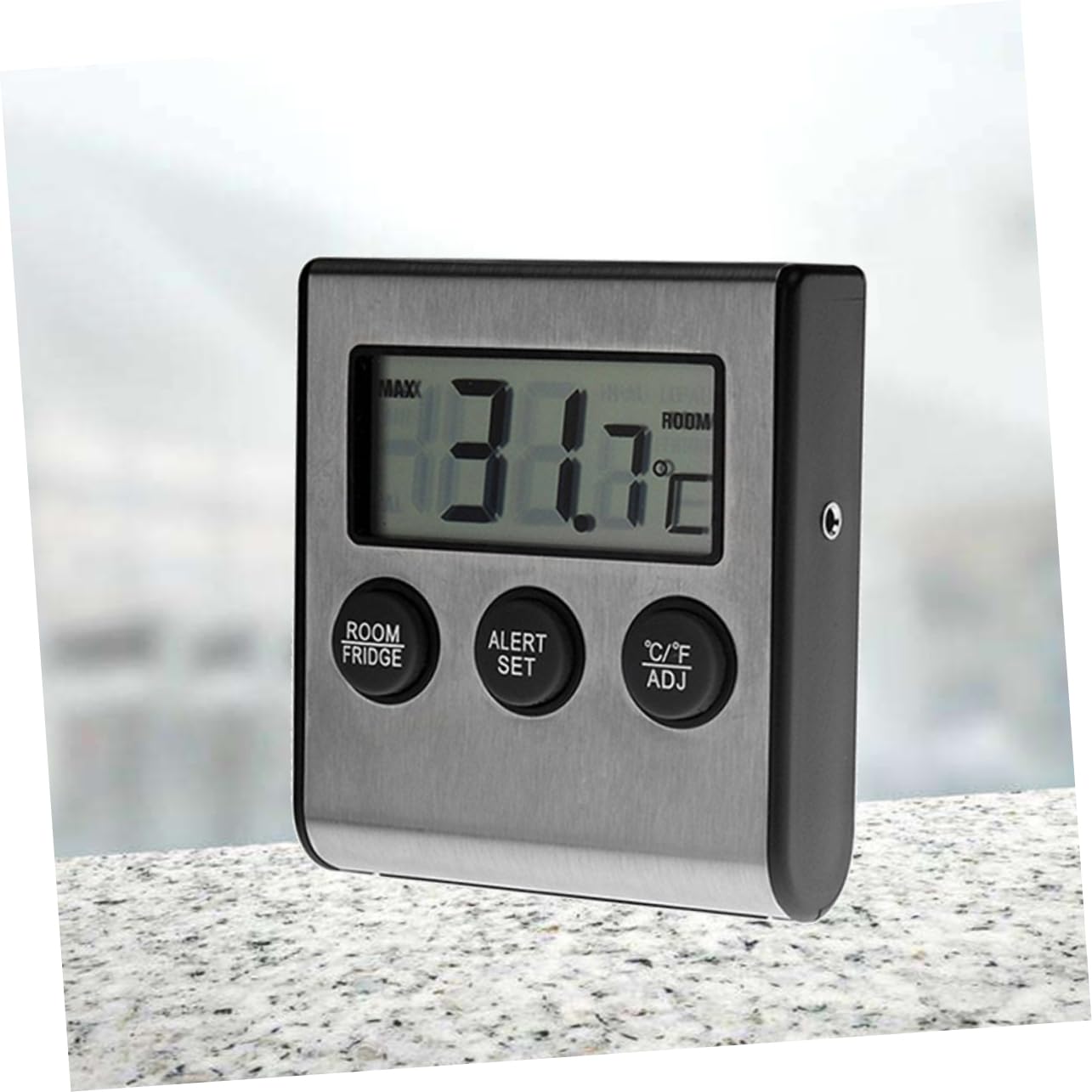 PRETYZOOM 3pezzi Termometro Digitale Per Frigorifero e Congelatore Con Allarme Alta e Bassa Temperatura Strumento Pratico Per Cucina Display Lcd Compatto e Accurato Senza Batteria