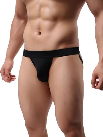 Summer Code Men's Athletic Supporter Performance JockStrap Elastic Waistband Underwear