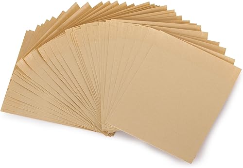 Miniatura 17 de 200 bolsas de papel para sándwich de 7.9 x 8.6 pulgadas, a prueba de grasa, con forro de cera, color marrón, bolsas de almuerzo para galletas