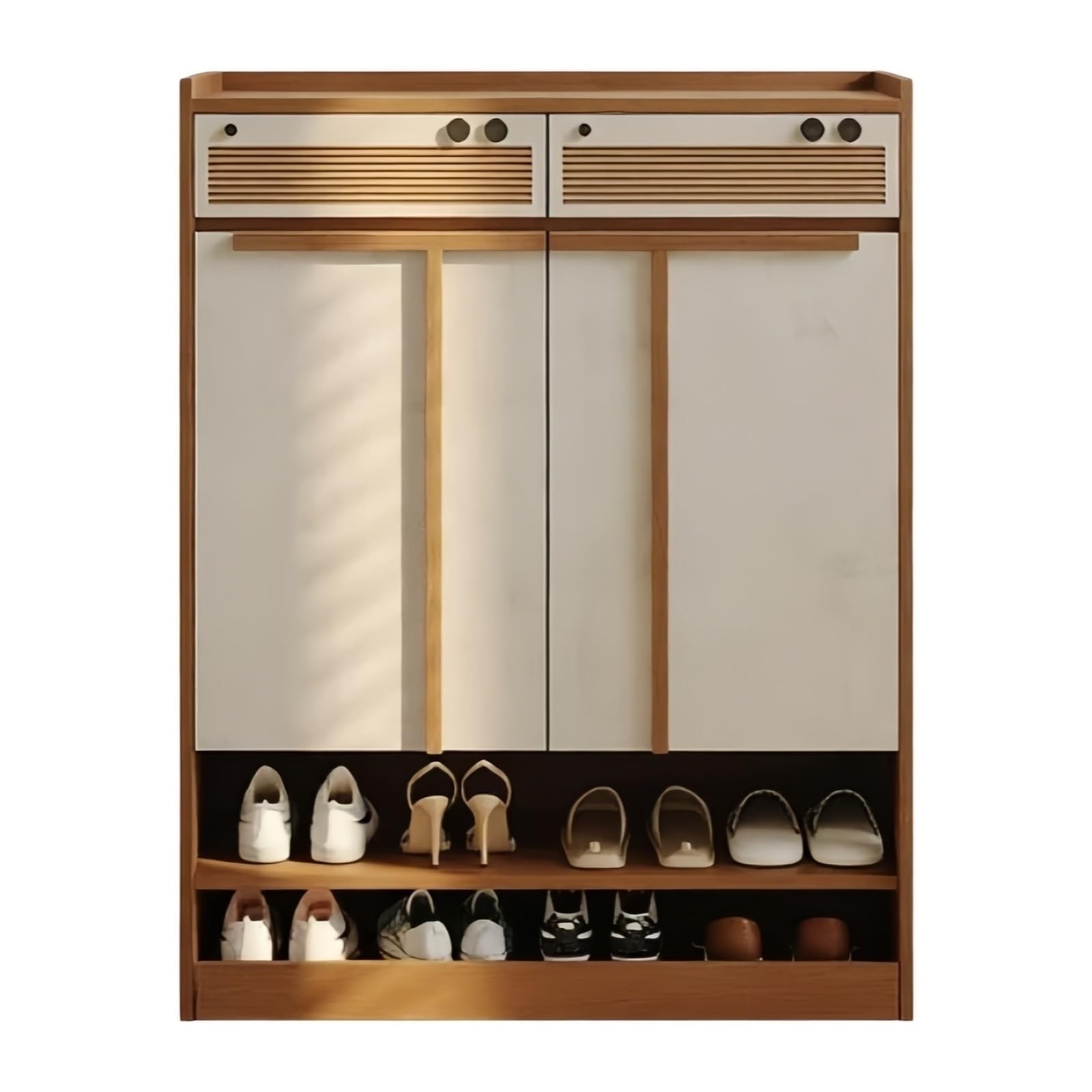 Cenz-888 Shoe Rack Free Standing Household Entryway Shoe Cabinet Storage Cabinet Hallway Shoe Rack for Hallway Entryway Shoe Shelf(Small)