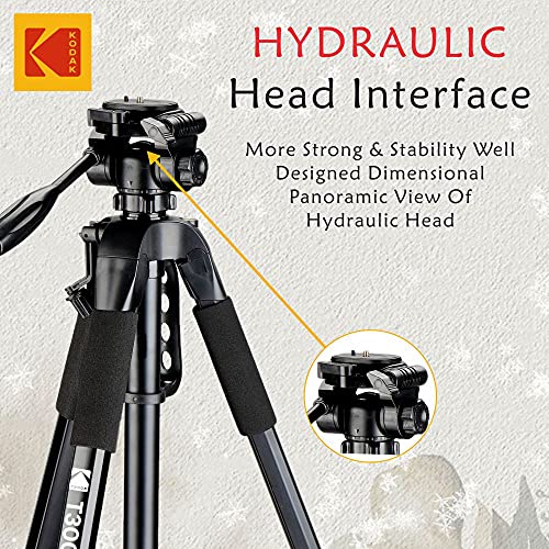 Kodak T300 Tripod for DSLR, Camera |Operating Height: 5.90 Feet | Maximum Load Capacity up to 5kg | amazinggiftidea-com