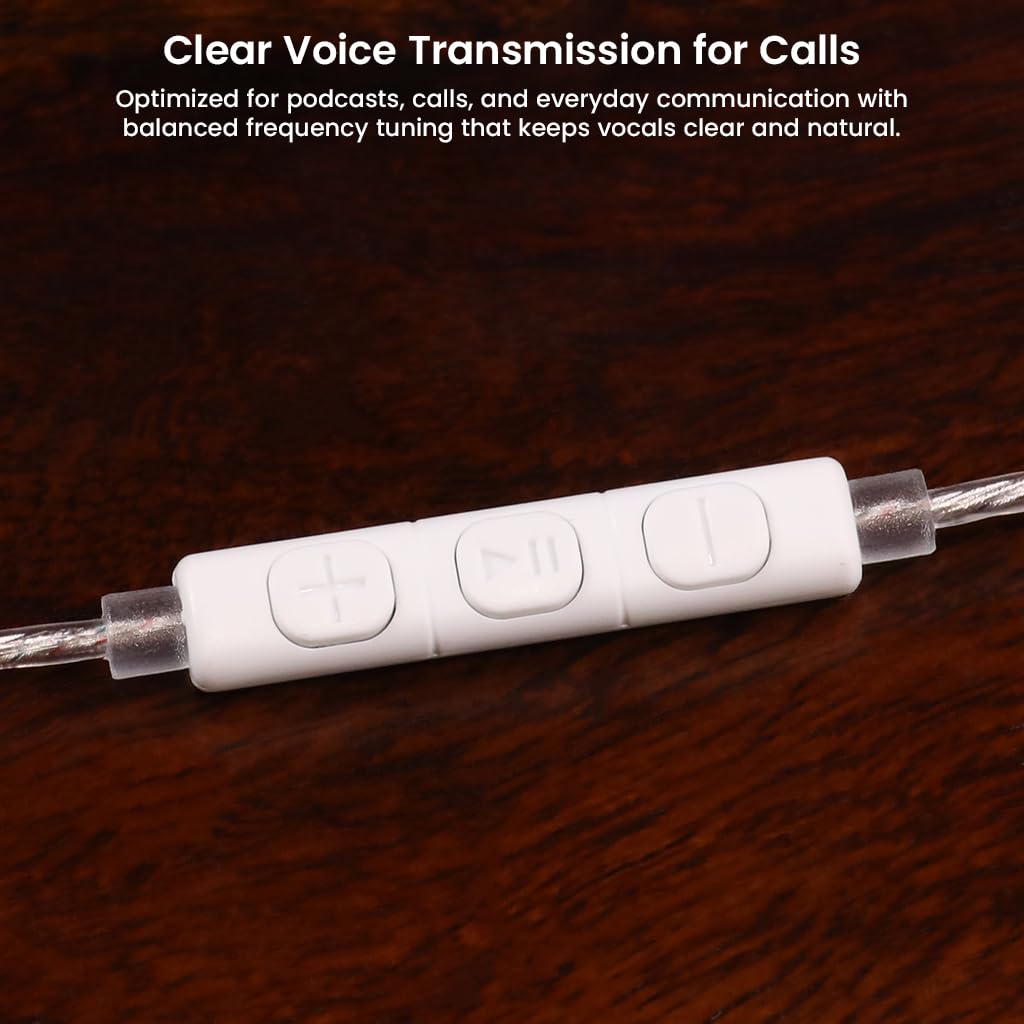 Image showing the inline remote control with volume up, play/pause, and volume down buttons.
