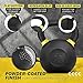 Yes4All CXCM Pulverbeschichtetes Kettlebell aus Gusseisen, 32 kg, gelb