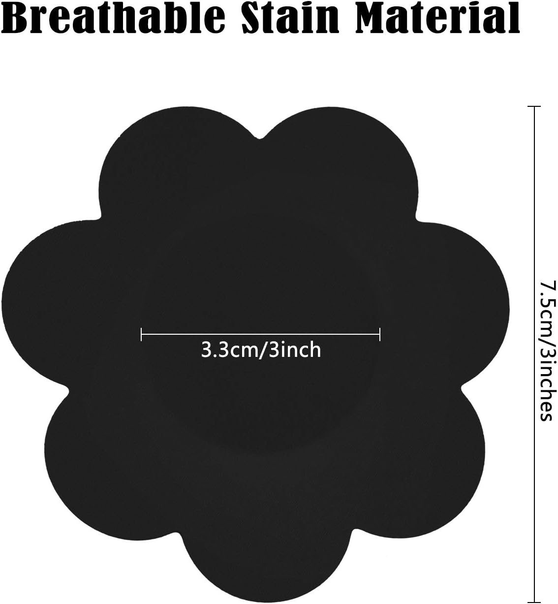 Geyoga 30 Pieces Nipple Cover Pasties Disposable Nipple Covers No Show Satin Breast Stickers Self Adhesive Petal Bra Pasties - Image 3