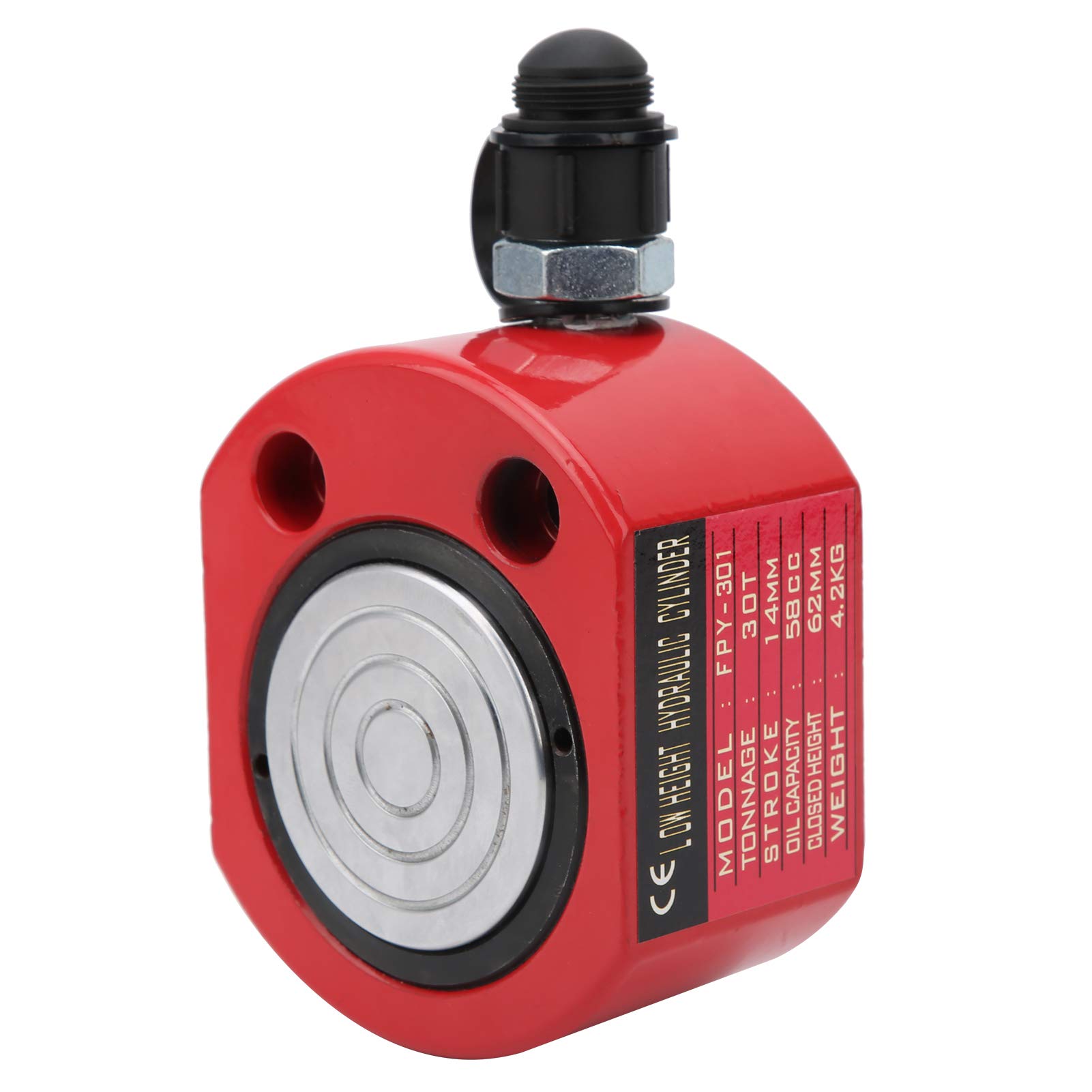 Cilindro hidráulico ultradelgado 30T con diseño de pistón hueco, herramienta industrial resistente, para energía, construcción naval, construcción, hecho de acero 45 FPY301