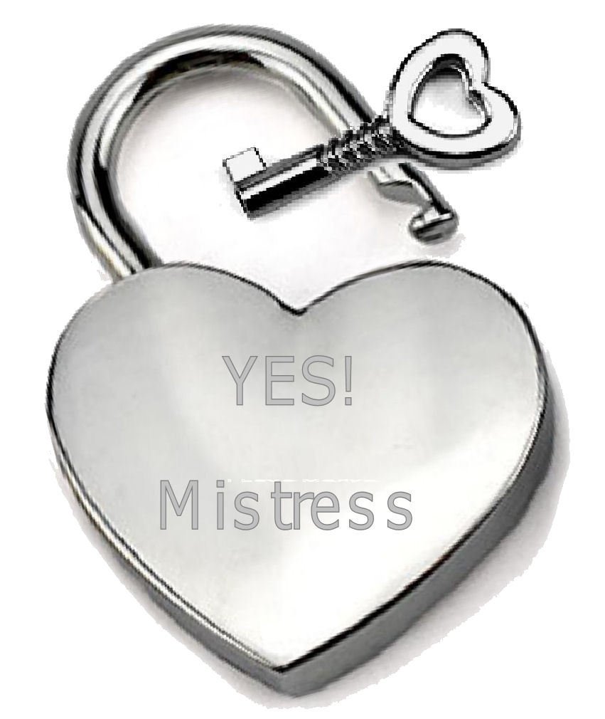 Cœur Cadenas argenté Oui maîtresse pour sceller votre amour sur les ponts