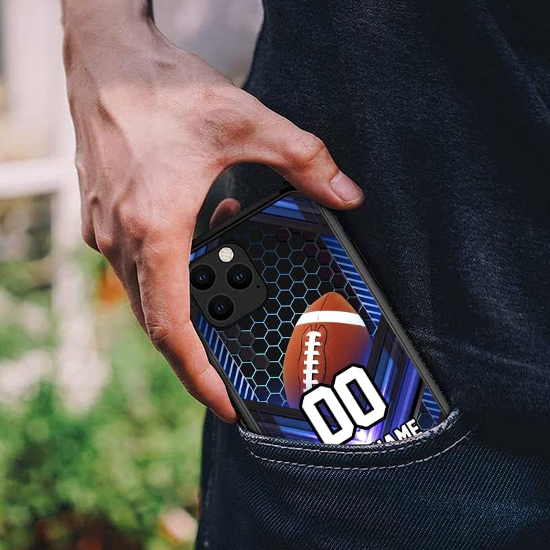 Miniatura 6 de Personalized Football vs Name Number America Flag Decor Rubber Cover Phone Case for Samsung Galaxy A15A25A14A5A53A03SA02SA12A13A32A42A51A52A71