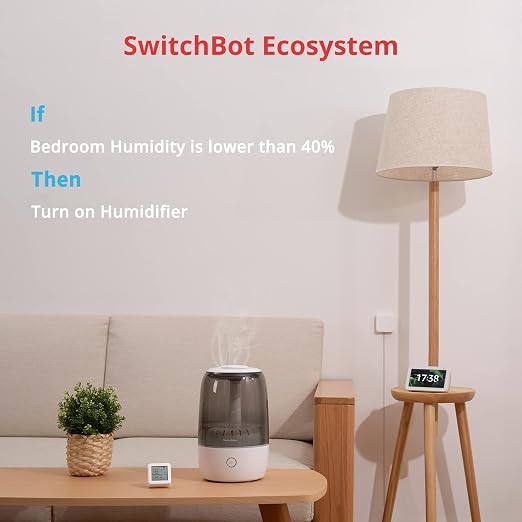 Termómetro Higrómetro SwitchBot Bluetooth Digital Interior miniatura 7