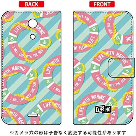 Yesno Flip Smartphone Case Marine Pink/for Torque G01/au AKYG01-IJTC-401-N266