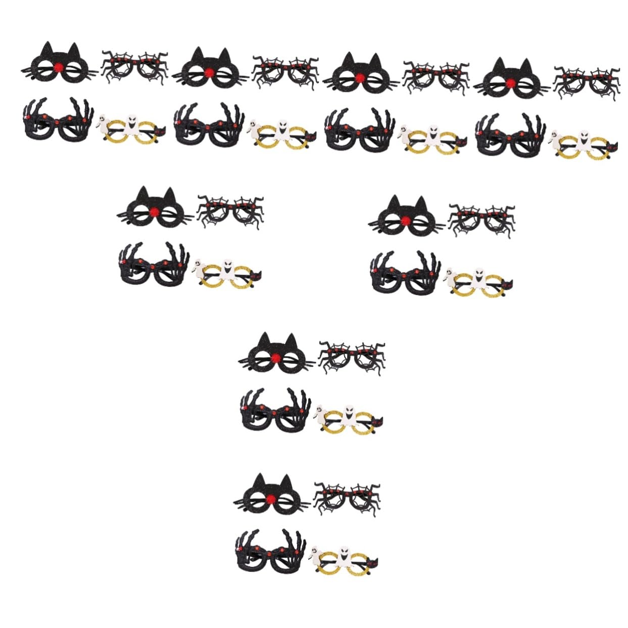 32 Piezas Gafas De Halloween Accesorios De Halloween Anteojos De La Novedad Anteojos De Fiesta Novedosos Copas De Fiesta Gafas De Globo Ocular Cristaleria Cosplay El Plastico