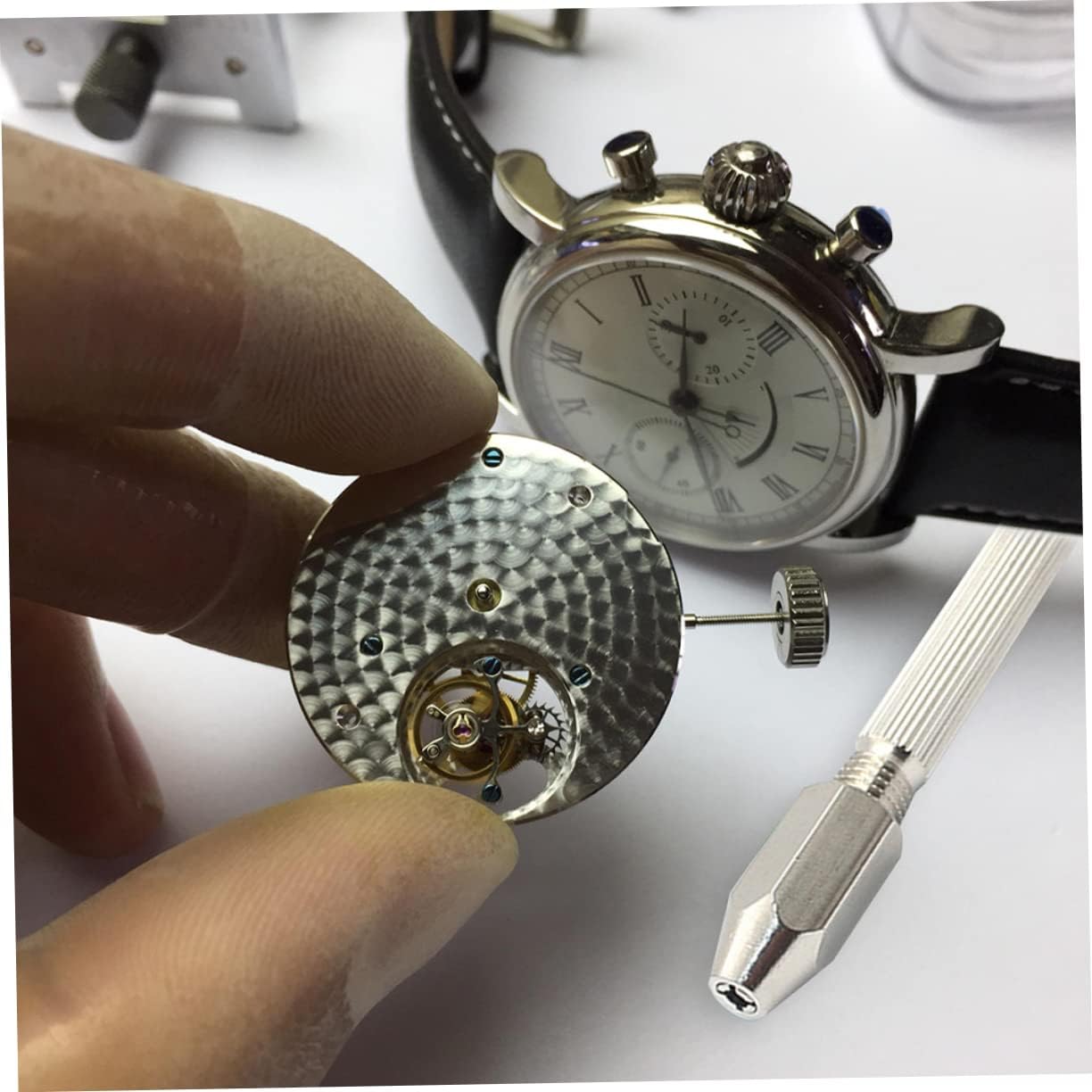 and Holding Hexagonal Pin Vise Double-ended Wire Tool and Hand Drill for Watchmaking