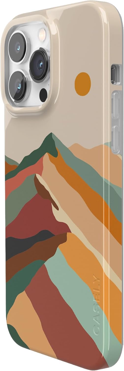 Casely iPhone 14 Pro Max Case | Magic Mountain | Colorblock | Compatible with MagSafe | Classic Ultra Slim Design