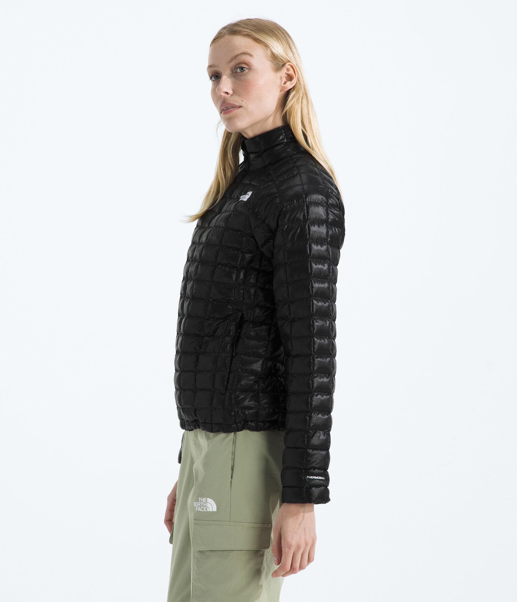 The North Face - Damska Kurtka ThermoBall - Wiatroodporna, Lekka, Ciepła, Kompaktowa - Z Materiałów z Recyklingu - Kurtka z Zamkiem