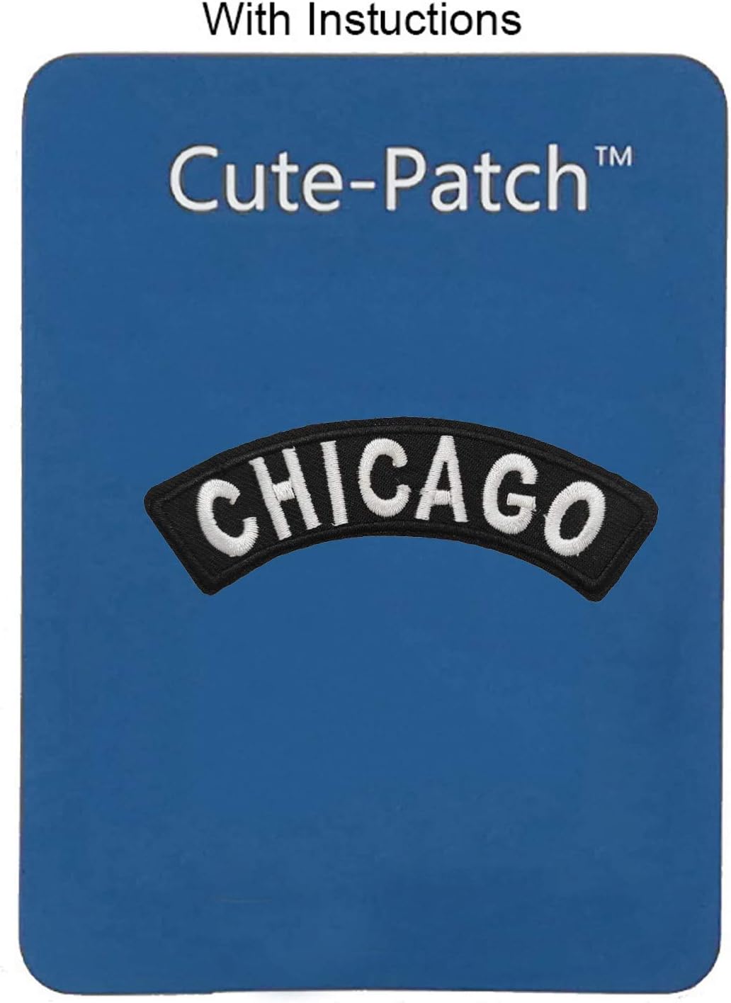 Cute-Patch Chicago Embroidered Iron on Patch image 3