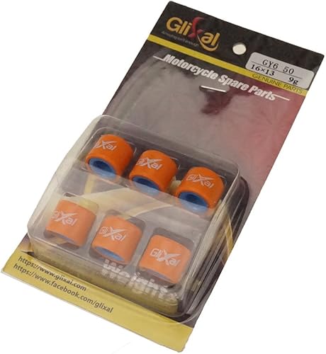 Juego de pesos para patines de alto rendimiento Glixal GY6 50 cc 16 x 13 mm 139QMB, motoneta, ciclomotor, kart ATV, Taotao Roketa DUNE Baja Jonway