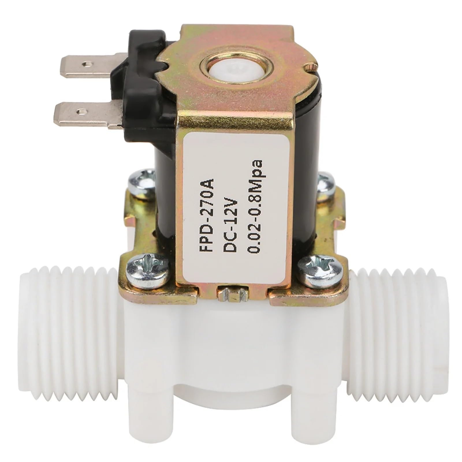 Jpvlcndj One Color 1Pc 1/2 Solenoid Valve N/C Solenoid Valve 12V G1/2" Nc Plastic Electrical Inlet Solenoid Water Valve For Water Dispense Water Valve