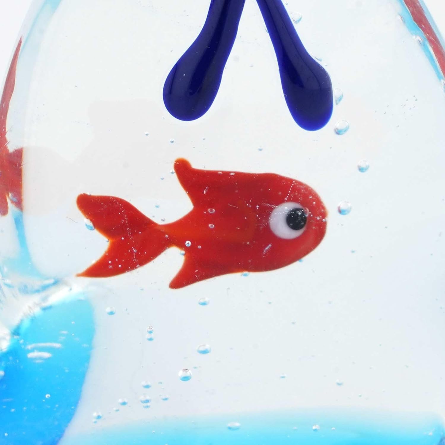 Glass Of Venice Murano Glass Aquarium Bag with Tropical Fish