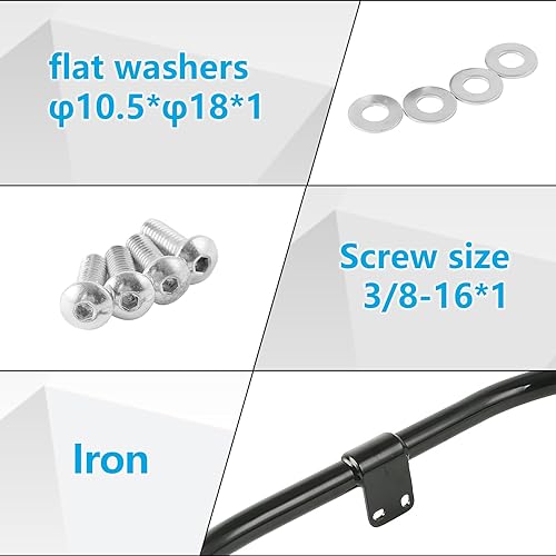 Miniatura 5 de XMT-Moto Kit de protección de motor compatible con Harley Davidson Sportster XL y XR modelos 2014 y posteriores, negro brillante