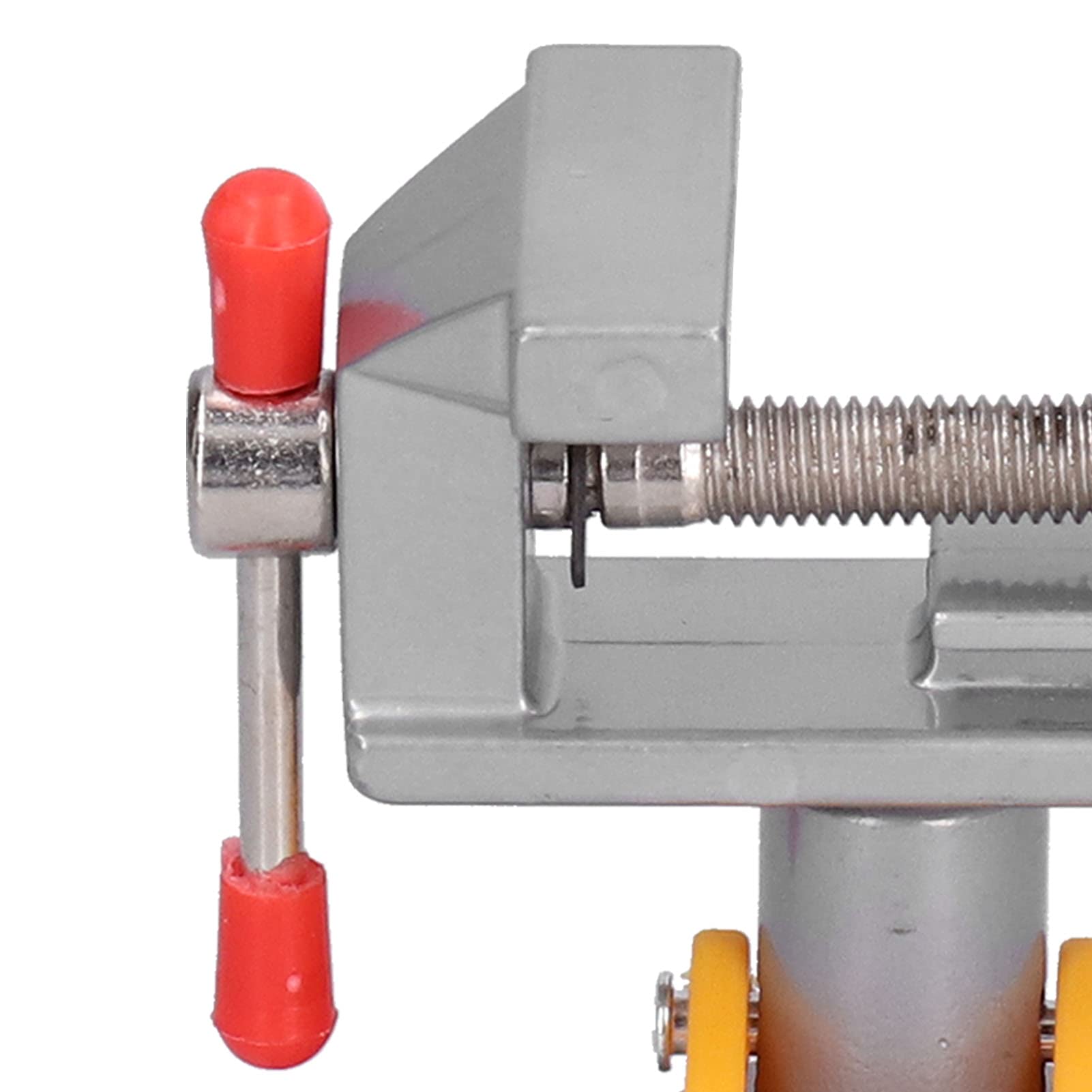 Etau D'Établi, 360 Degrés Force de Serrage Réglable de 0 à 30mm Etau De Table Étau D'Établi Avec Clé Hexagonale pour Serrer, Polir, Meuler, Percer, Couper