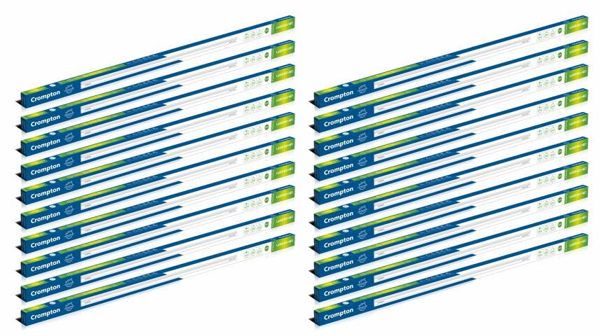Crompton Laser Ray Neo 20W LED Batten | Energy Efficient Batten for Home | Cool Day Light (6500K) (Pack of 20)