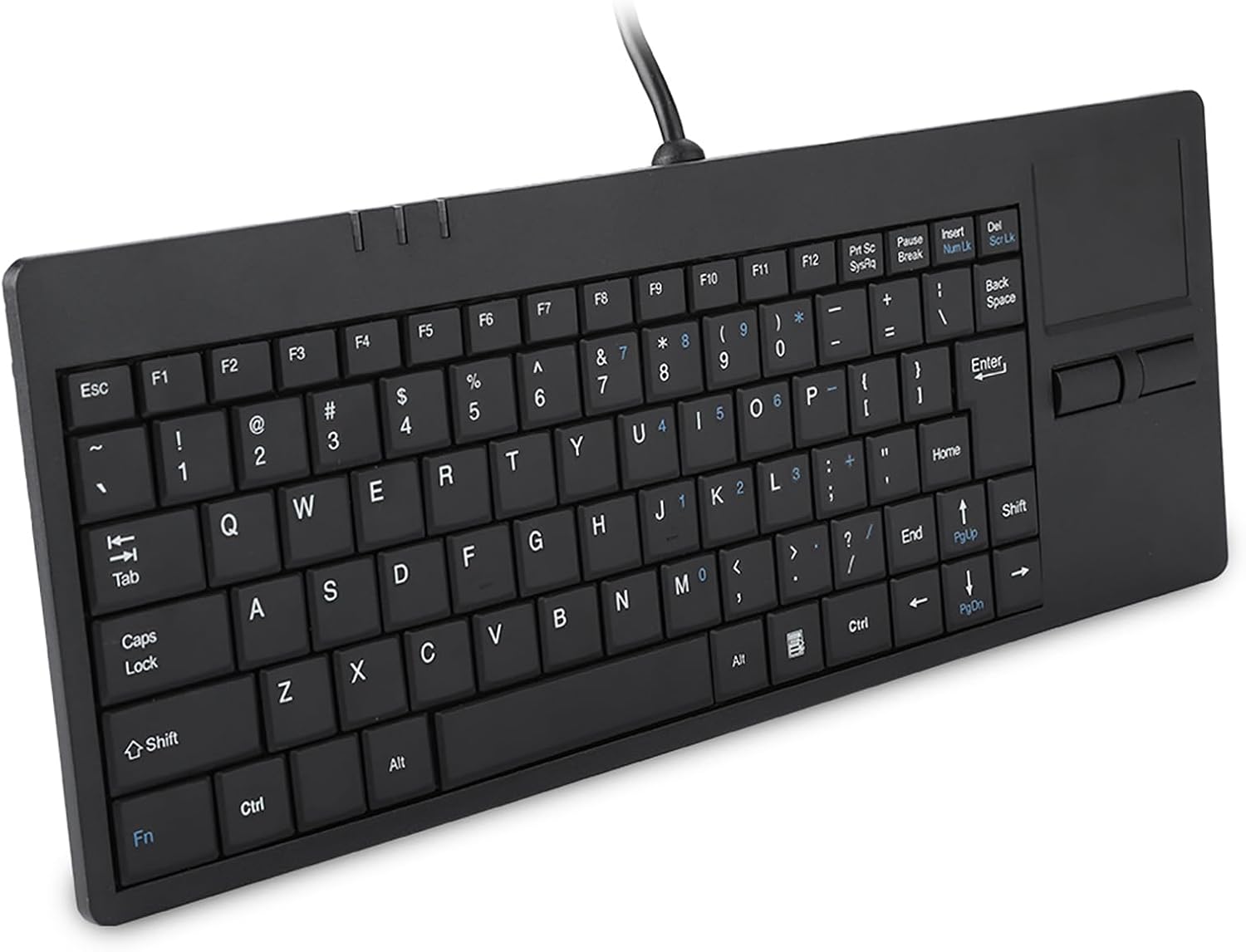 USB touchpad Keyboard Mini Design for Stable and USB HUB Port wired keyboard with trackpad wired trackpad keyboard for Stable and USB HUB Port, 86 Key with Built in touchpad Elettronica