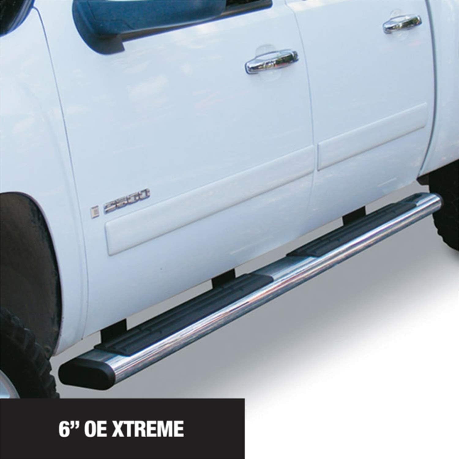Go Rhino 6" OE Xtreme SideSteps | 87", Stainless Steel, Polished | 660087PS