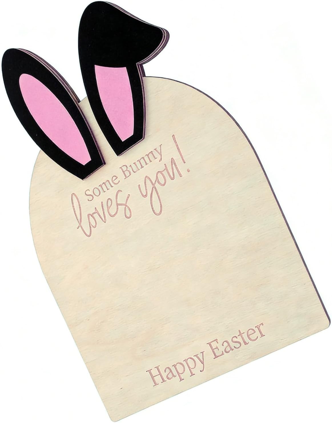 Toddmomy My First Easter Baby Handprint Footprint Keepsake - Wooden Bunny Plaque for Newborn Nursery Decor, Adorable Easter Ornament Kids Memory Decoration