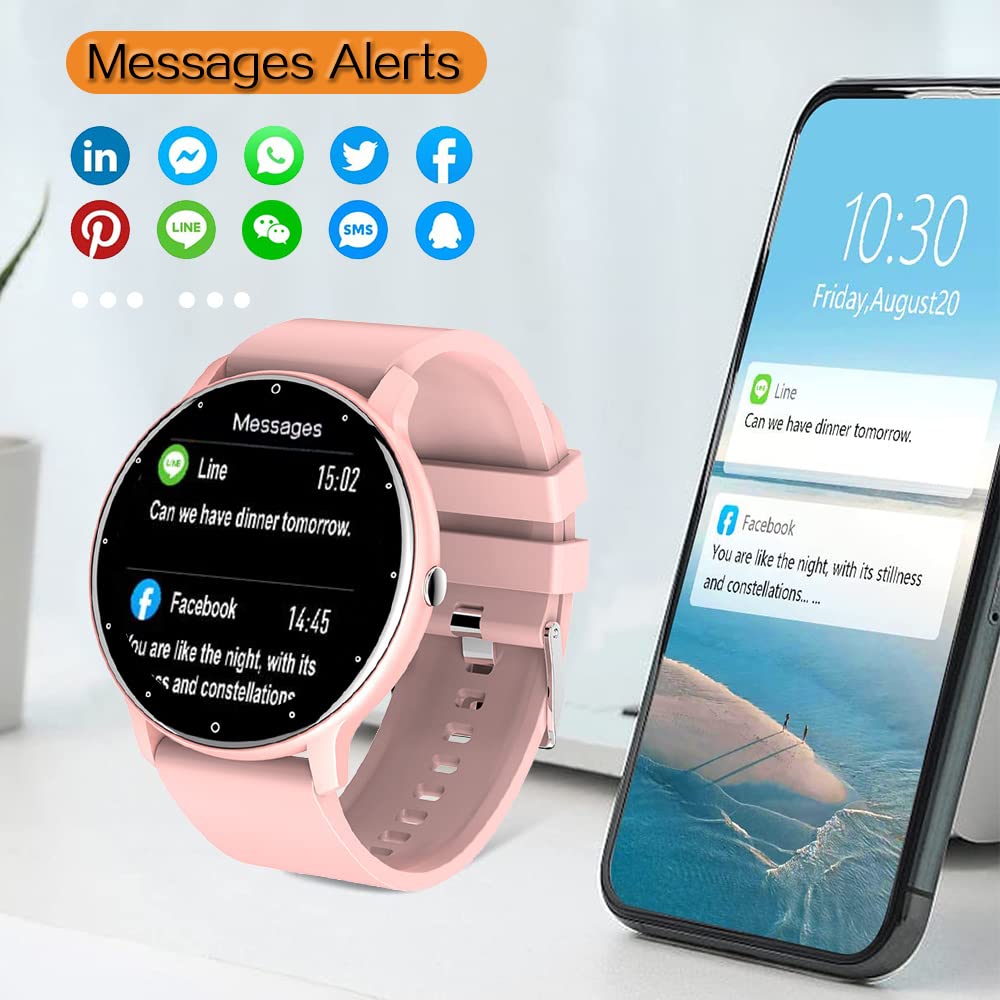 Zhexundian Smart Sports Watch, Bloeddruk Hartslag-monitoring stappenteller Waterproof Bluetooth armband Calorieverbruik Alarm Clock (Color : Pink Zhexundian Smart Sports Watch, Bloeddruk Hartslag-monitoring stappenteller Waterproof Bluetooth armband Calorieverbruik Alarm Clock (Color : Pink