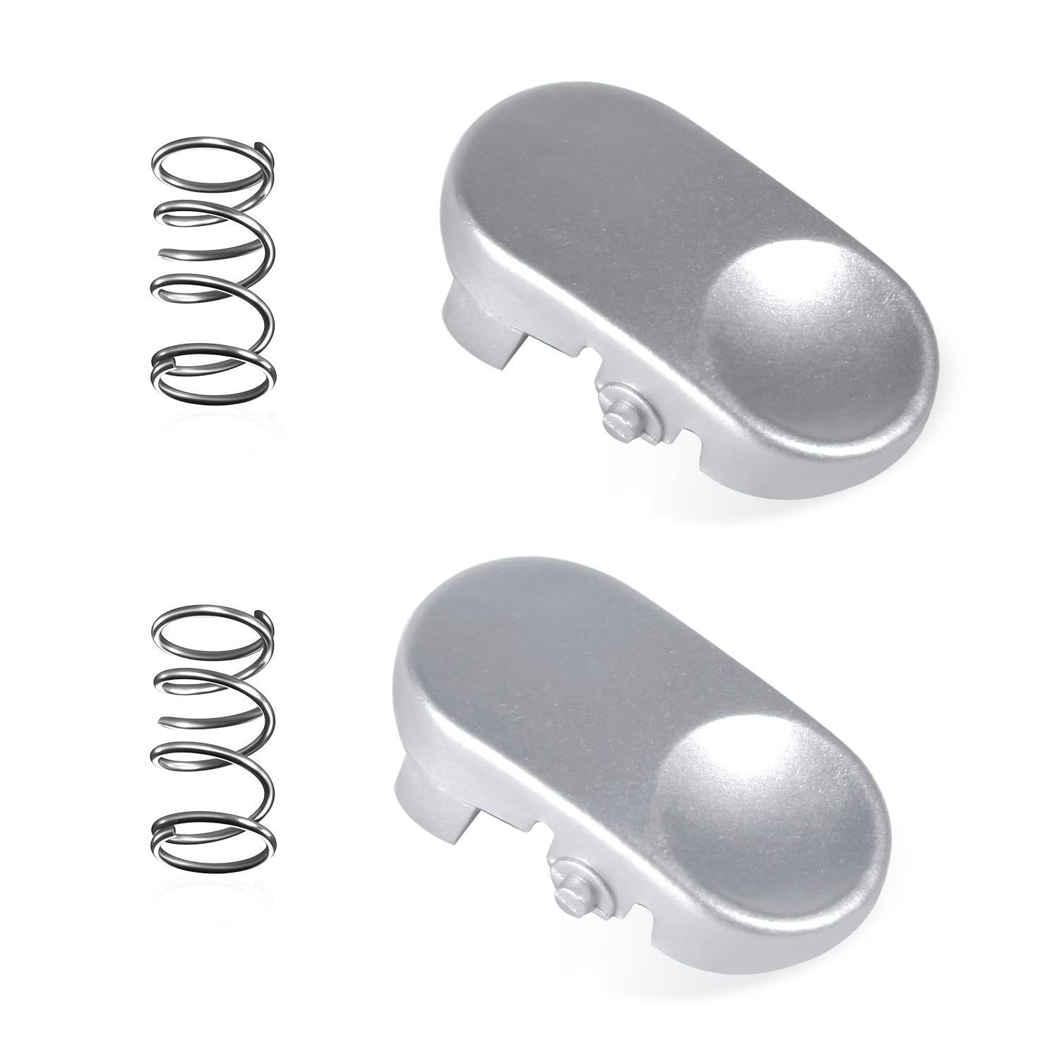 Leyurise Silver 2 Pack Spring Loaded Vacuum Dust Bins Tool Catches Replacement Buttons Compatible With Dyson V6 Dc25 Dc27 Dc28 Dc31 Dc33 Dc34 Dc35 Dc44 Dc47 Dc56 Replace#：911523-03