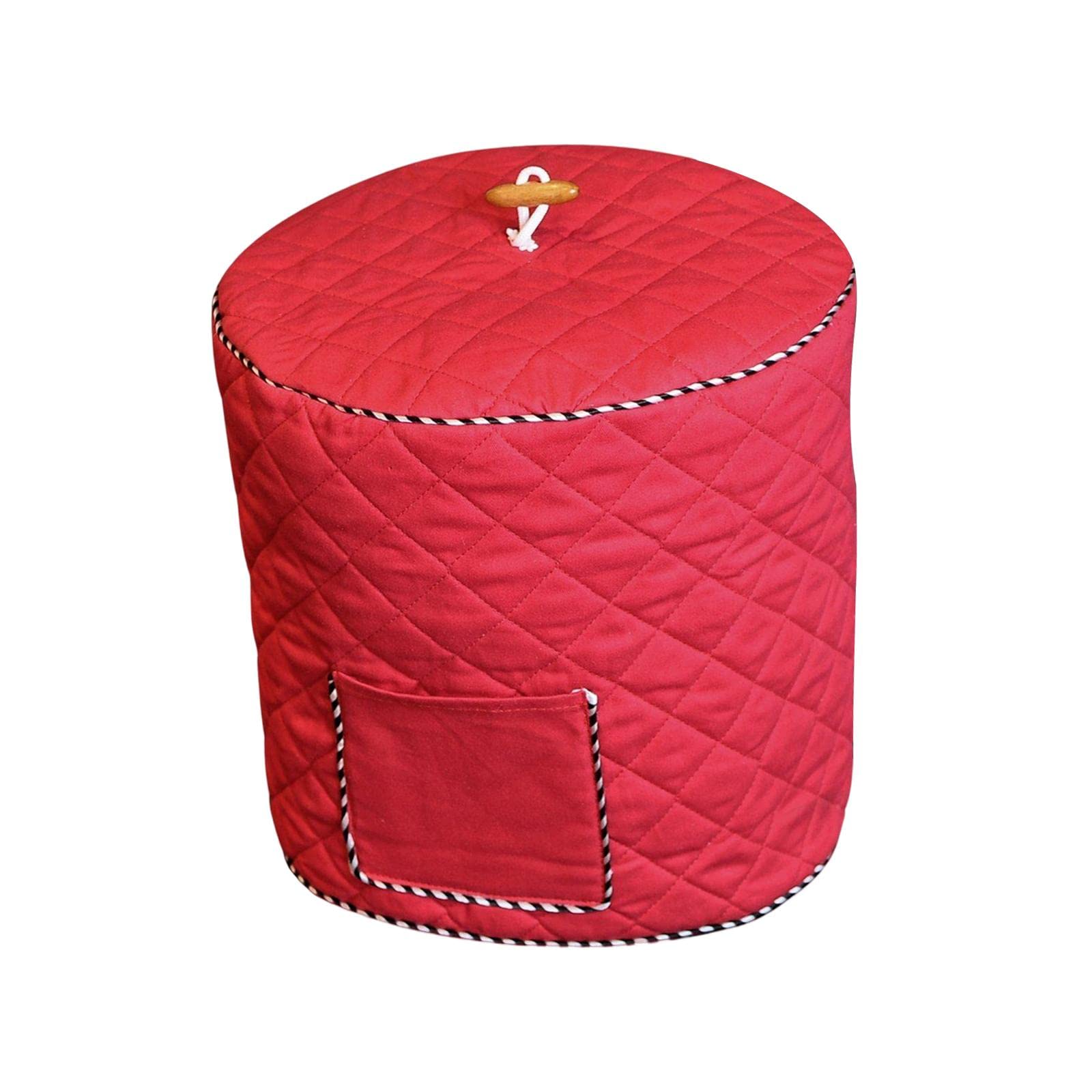 Air Fryer Cover Portable Protective Cover for Cooking Rice Cooker Restaurant 6 quart red