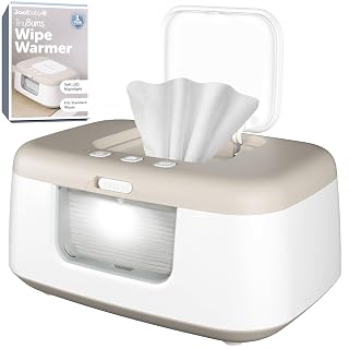 Jool Baby TinyBums Baby Wipe Warmer & Dispenser with LED Changing Light & On/Off Switch (Oatmeal) - Amazon product rated Grade B