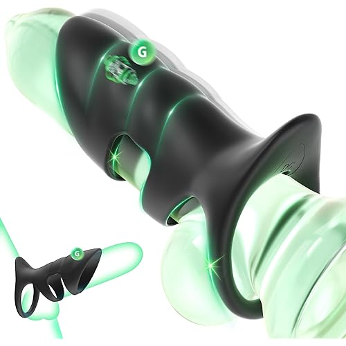 Vibrating Cock Ring Couples Adult Sex Toys for Men, 10 Vibrations Vibrating Penis Sleeve Cock Ring Vibrator Penis Extender Male Sex Toy for Penis G Spot Stimulation, Sex Game Adult Toys for Pleasure
