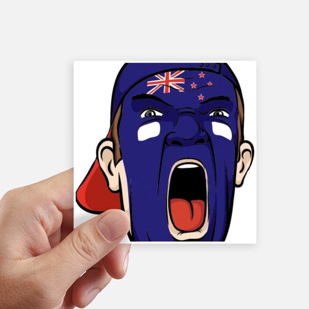 Sticker visage Nouvelle-Zélande pour personnaliser un ordinateur portable ou une moto